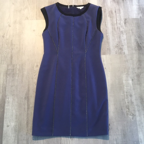 Blue Chain detail dress Rebecca Taylor 8 - Picture 2 of 8